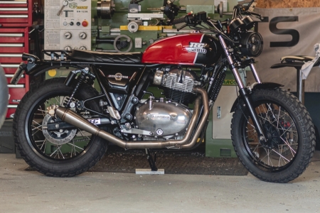 Stinger 2 in 1 full exhaust system for Royal Enfield Twins 650