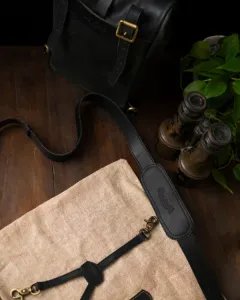 Mini sacoche latérale vintage noire Trip Machine  - 7