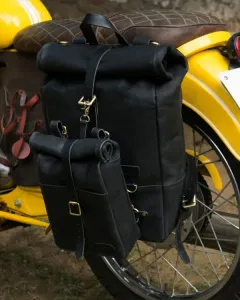 Mini sacoche latérale vintage noire Trip Machine  - 10