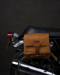Leather Messenger Bag Vintage Tan Trip Machine - 6
