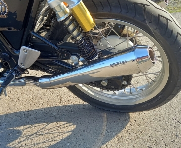 Mistral exhausts for Royal Enfield Interceptor/Continental GT 650 EU approved - 2