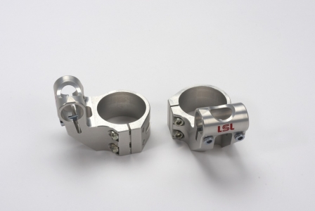 Bonneville-Thruxton offset high LSL clamps - 0