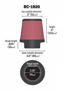 K&N air filter cone
