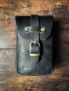 Raw & Rugged leather tank belt + pouch Royal Enfield Interceptor 650 - 7