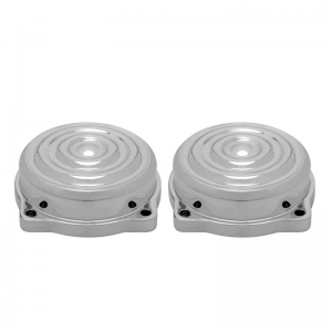 injector covers Retro polished Triumph Twin EFI - 0