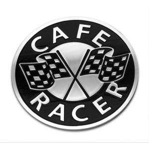 Emblème Café Racer en aluminium