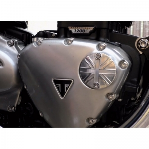 Vintage alternator cover badge for Triumph - 14