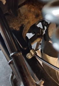 raised rear brake caliper bracket Bonneville/Thruxton/Scrambler - 7