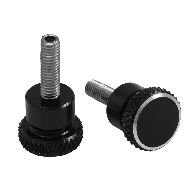 Knurled side bolts