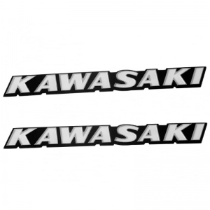 coppia di badges Kawasaki Classic Z Style per serbatoio - 0