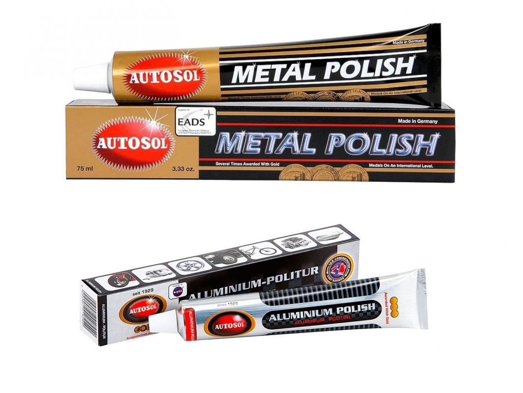 Autosol polish alluminio e cromature