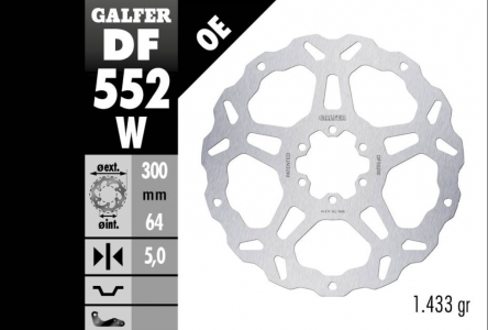 Galfer wave front brake disc for Royal Enfield Himalayan 400