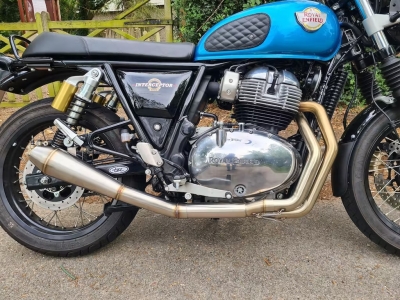 Stinger 2 in 1 full exhaust system for Royal Enfield Twins 650 - 6