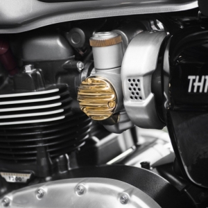 Triumph Twins Vintage TPS brass throttle covers - 2