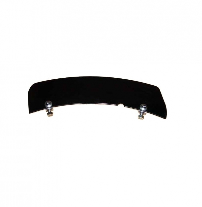 black front mudguard numberplate