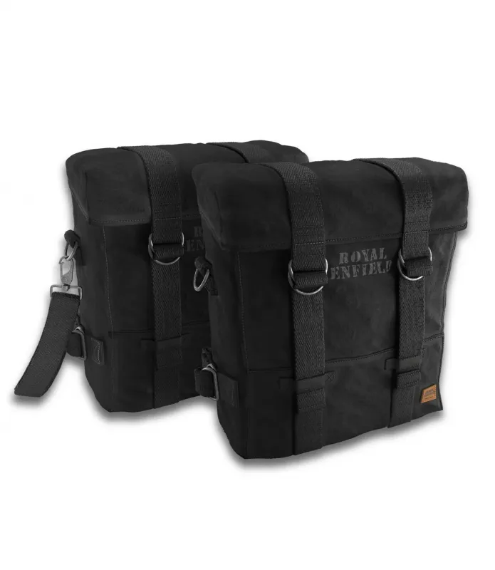 Royal Enfield military style bags without supports