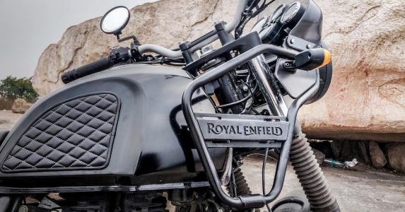 ginocchiere serbatoio in pelle Raw & Rugged per Royal Enfield Himalayan 400 - 5